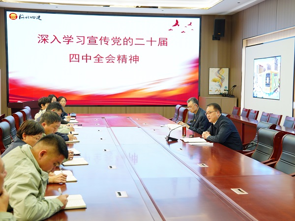 公司黨委書記、董事長董富強到項目一線宣講黨的二十屆四中全會精神